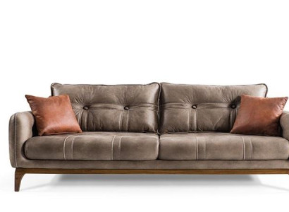Sofas Couches Three Seater Designer Couch Sofa Upholstery Furniture Brown Living